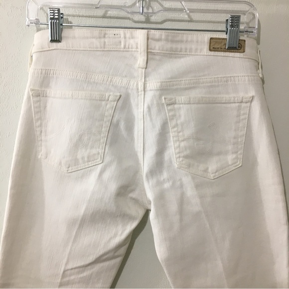 AG Adriano Goldschmeid White Stevie Roll Up Slim Straight Jeans. NWOT New sz 28 - Picture 6 of 7